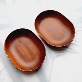 Set Bát Keo Nâu Đỏ 23x18 cm Đựng Salad, Hoa Quả An Toàn