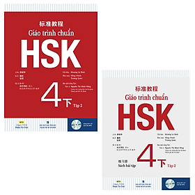 Combo Giáo Trình Chuẩn HSK 4 Tập 2 - Sách Bài Học và Bài tập (Bộ 2 cuốn)