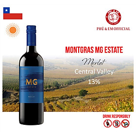 Rượu Vang Đỏ Chile MontGras MG Estate Merlot