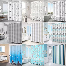Rèm phòng tắm, rèm cửa sổ nhiều họa tiết 180x180 cm (họa tiết giao ngẫu nhiên)