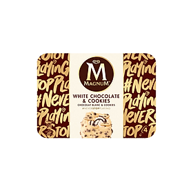 Kem sôcôla trắng & bánh quy hiệu Magnum 296g