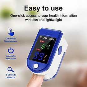 Color Screen Pulse Measuring Device Portable Finger Clip Oximeter Blood Pressure Meter Heart Rate Detector