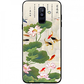 Ốp lưng dành cho Samsung Galaxy A6 Plus (2018) mẫu Hoa sen cá