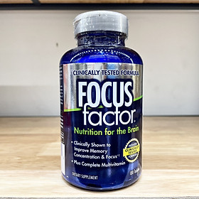 Thực phẩm bổ sung viên uống bổ Não - Focus Factor 180 viên của Mỹ (mẫu mới nhất)