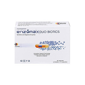 Viên Uống Enzyme Hỗ Trợ Tiêu Hóa, Đầy Bụng, Khó Tiêu - Enzymax Duo Biotics (Hộp 20 viên)