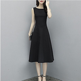Dầm Xòe Sát Nách Thời Trang Đen (Size M)