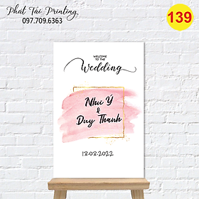 Mua Bảng Welcome trang trí đám cưới MS 139