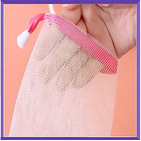 Mua Túi lưới đựng xà bông tạo bọt  dày 2 lớp  có dây rút ( 9 5cm * 15cm)