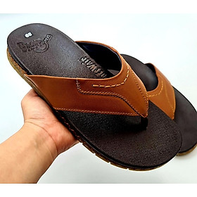 DÉP XỎ NGÓN NAM DA BÒ - QUAI KHÂU CHỈ NỔI - ĐẾ DOCTOR MAY DẤU X BAO CHẮC CHẮN