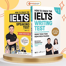 Hình ảnh SáchCombo How To Crack The IELTS Writing Test Vol.1 + How To Crack The IELTS Speaking Test - Part 1 - Alphabooks