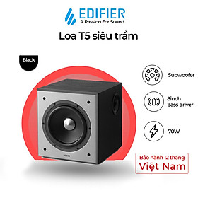 Loa EDIFIER T5 siêu trầm Công suất 70W Bass driver 8 inch Low Pass Filter Hiệu ứng âm thanh sống động - Hàng chính hãng