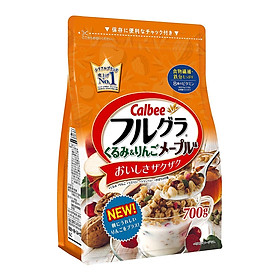 Ngũ cốc Calbee dâu, kiwi, chuối 700g - Tặng túi zip 3 kẹo mật ong Senjaku