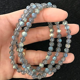 Vòng tay đá xà cừ Labradorite VIP quấn 3 vòng 5mm 