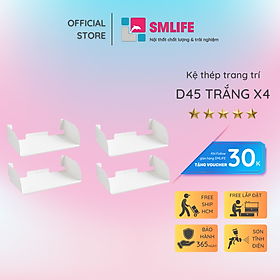 Kệ sách treo tường chữ D45 (set 4)