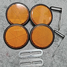 Mắt Mèo Phản Quang gắn mọi loại xe máy 2 cặp trước sau pát bằng inox