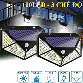 Mua Đèn Led Năng Lượng Mặt Trời 100 led 3 chế độ cảm ứng chuyển động  Đèn led chống trộm   Trang Trí Sân Vườn