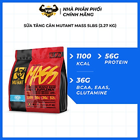 Sữa Tăng Cân MUTANT MASS 5Lbs (2.27Kg)
