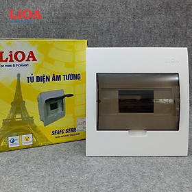 Tủ điện âm tường chứa  3/6  aptomat- Lioa [ Cam kết hàng chính hãng]