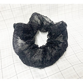 Cột tóc srunchies mẫu mới màu hồng phấn đẹp