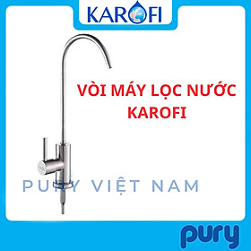 Vòi máy lọc nước RO Karofi - Hàng chính hãng - Vòi cổ ngỗng Inox không rỉ - Vòi nối nhanh