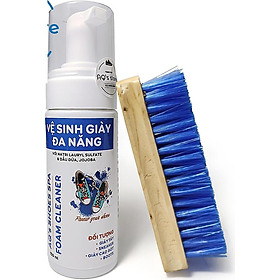 Bọt vệ sinh giày đa năng, sneaker + tặng kèm bản chải đánh giày