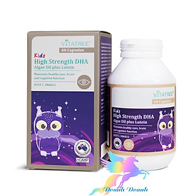 Viên Uống Vitatree Kids Strength DHA Algae Oil plus Lutein, hộp 60 viên