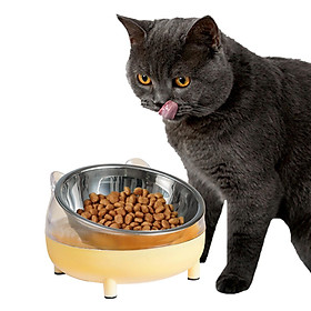 Raised Dish Cat Feeder Bowl Elevated Cat Bowls for Small Medium Large Dog Drinking