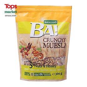 Ngũ Cốc Bakalland Crunchy Muesli 5 Nuts & Honey 300G