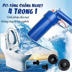 Dụng cụ thông cống nghẹt 1 Pit tông 4 trong 1