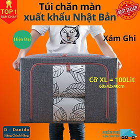 (LOẠI XỊN – CÓ CHỌN SIZE) Túi Chăn Màn Khung Sắt Nhật Bản, Túi Đựng Chăn Mền Quần Áo Cao Cấp Chính Hãng  – Hàng Xuất Khẩu