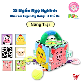 Khối vải luyện kỹ năng cho bé PiPoVietnam (Xí ngầu ngộ nghĩnh) - Phát triển ngôn ngữ, nâng cao chỉ số cảm xúc cho bé