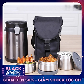 Bộ Hộp Cơm Giữ Nhiệt Easy Take Lunch Box Lock&Lock LHC8034 (2000ml)
