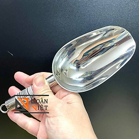 Mua  INOX  Muỗng Xúc Đá INOX Cao Cấp  Xẻng Xúc Nguyên Liệu đường gạo đậu - Nhiều Size - Dụng Cụ Pha Chế  đồ gia dụng nhà bếp thiết yếu. Vá muôi xúc đường gạo nguyên liệu chế biến làm bánh