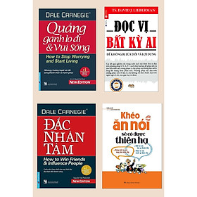 [Download Sách] Combo Đắc Nhân Tâm , Quẳng Gánh Lo Đi Mà Vui Sống , Khéo Ăn Nói Sẽ Có Được Thiên Hạ, Đọc Vị Bất Kì Ai (Top Sách Kỹ Năng Sống Để Thành Công & Hạnh Phúc)