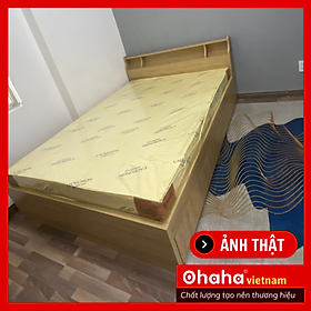 [Kèm ảnh thật - Miễn phí lắp đặt & vận chuyển] Giường ngủ gỗ công nghiệp cao cấp OHAHA chuẩn Nhật - Yellow - GC041 - 01