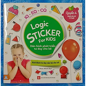 Logic Sticker for kids - dán hình phát triển tư duy cho bé - quyển 4