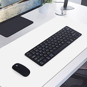 Bộ Bàn phím chuột không dây mini W616C - pin sạc TypeC- đa kết nối bluetooth 5.0 + 3.0 + Usb wireless 2.4G hàng nhập khẩu - Đen Phím + chuột
