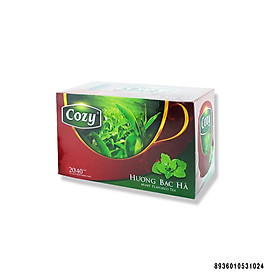 Trà túi lọc Cozy huong bạc hà 40g (20 gói)