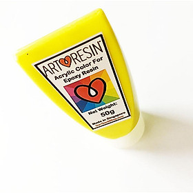 Mua Màu Acrylic VÀNG - YELLOW chuyên dùng pha Epoxy Resin - Hộp 50g OEM