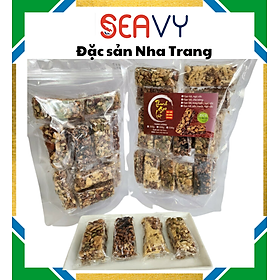 Đặc Sản Nha Trang -Bánh Gạo Lứt Giảm Cân Ăn Kiêng Với 4 Vị Siêu Hạt, Chà Bông, Rong Biển, Yến Mạch Seavy Gói 500g