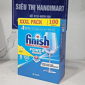 Viên rửa chén Finish Classic 100 viên - hương Chanh