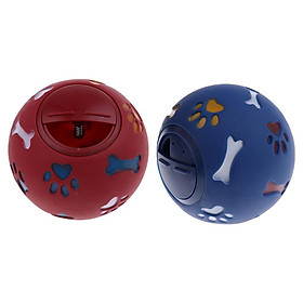 Hình ảnh 2xDog Puppy Home Pet Interactive Play Toy Ball Food Dispenser Clean Teeth