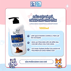 Dầu Gội Và Xả Dành Cho Chó Lớn Forcans 1000ml