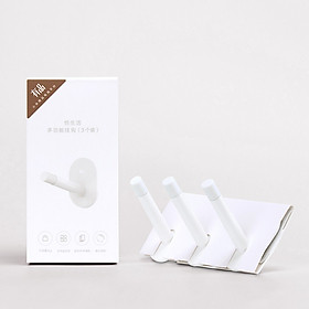 Móc Treo Đồ Dán Tường Đa Năng Xiaomi HL Trắng (3 Cái)