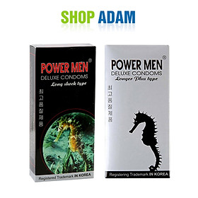 Hình ảnh BCS Kéo Dài Thời Gian Tốt Nhất Cá Ngựa Bạc Power Men Longer Plus Type Và Cá Ngựa Đen Power Men Long Shock Type - Che Tên Sản Phẩm