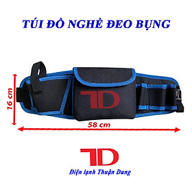 Mua Túi đeo đồ nghề  đai đựng đồ nghề  túi đeo thắt lưng  màu đen viền xanh cao cấp  hàng chính hãng  Điện lạnh Thuận Dung