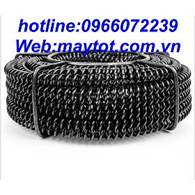 Mua dây thông tắc cống lò xo phi 16 dùng cho máy khoan dài 3m (gồm 3m dây  bộ 6 đầu thông  1 đầu kết nối máy khoan)