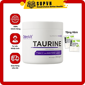 Ostrovit Taurine 300g - Hỗ Trợ Tăng Sức Mạnh Sức Bền Pre Workout, Bổ Sung Trước Khi Tập