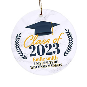 Graduation Ornament 2023 Class Keepsakes Wide Application Size 3x3inch