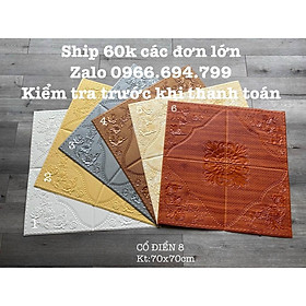 Mua Xốp dán tường 3D cổ điển vân hoa hồng 4 cạnh- Cực đẹp cực độc đáo - Loại 1
